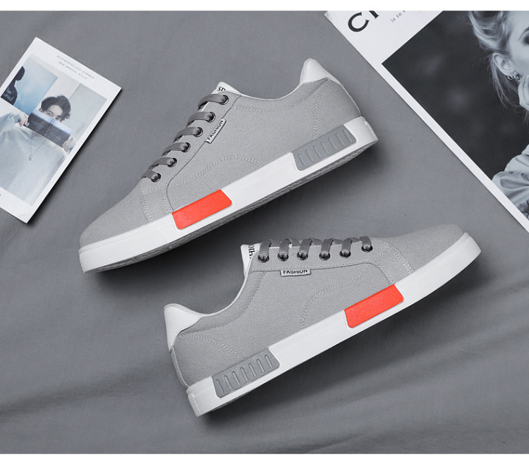 2024 nuove scarpe di tela basse da uomo in stile coreano scarpe da studente alla moda per giovani produttori di scarpe casual da uomo all'ingrosso_voghion.com