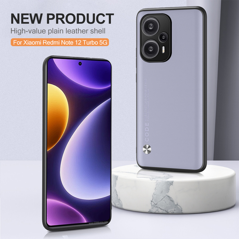 Per Xiaomi Redmi Note 12 Turbo Custodia in pelle tinta unita Coque Redme Note12 Turbo 12Turbo 5G 6.67 "Copertura paraurti antiurto per fotocamera_voghion.com