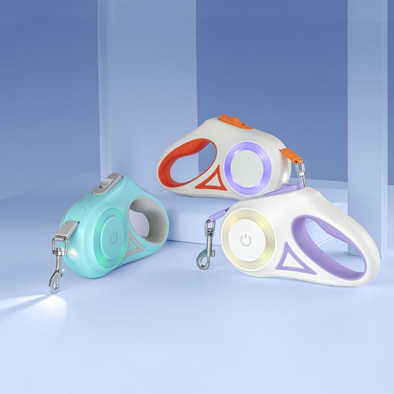 3M Luminous Automatic Retractable Pet Dog Leash Walking Tool Also Available In 5 Colors_voghion.com