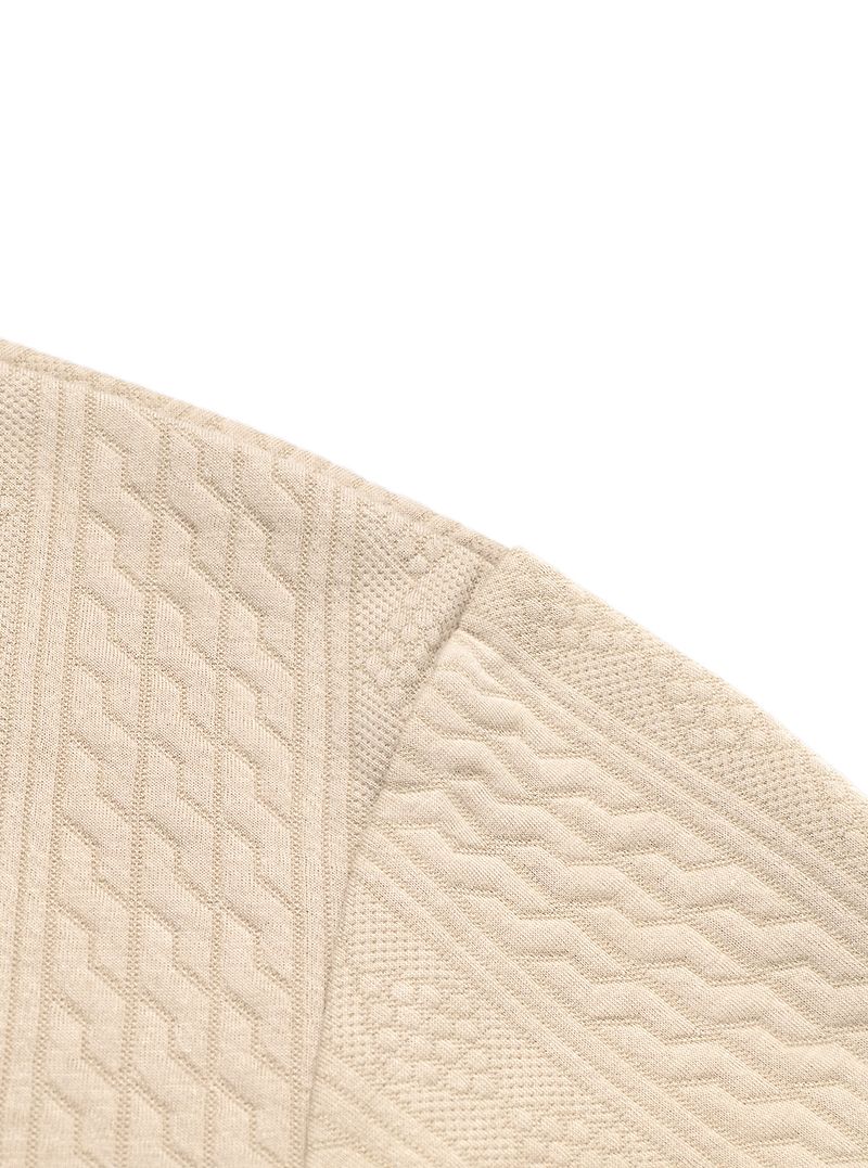 Jacquard-Strickpullover für Herren – Locker sitzender V-Ausschnitt-Pullover aus Stretch-Stoff, atmungsaktiv und leicht für Freizeit und Lagenlook_voghion.com