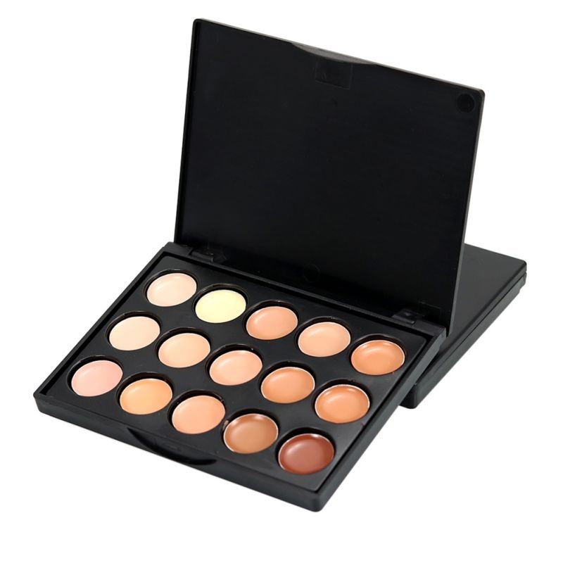 15 Farben Gesichts-Concealer-Palette Foundation Shades Contour Kit Wasserdicht Natürlicher Bronzer Creme Make-up Kosmetik_voghion.com