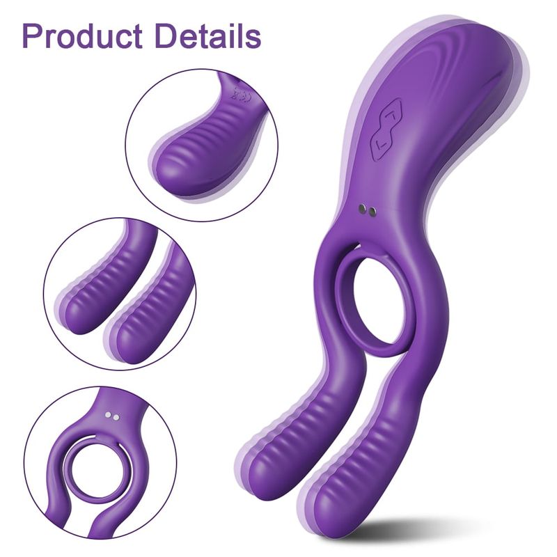 Couple Vibrator Ring On For Man Delay Ejaculation Remote Control Sex Toys_voghion.com