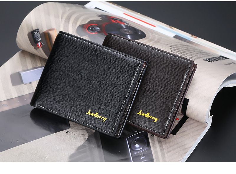 BAELLERRY nueva cartera corta para hombre horizontal con ranura para múltiples tarjetas clip abierto para billetes cartera informal al por mayor_voghion.com