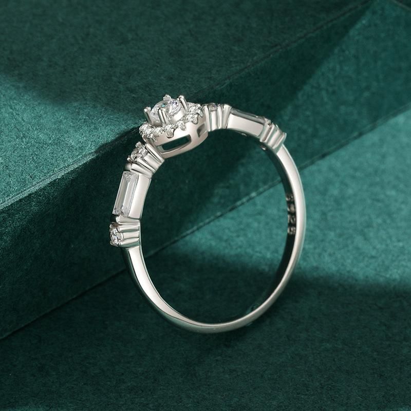 Tancise Anello in argento con zirconi classici Gioielli da donna Promessa di nozze Regalo per feste_voghion.com