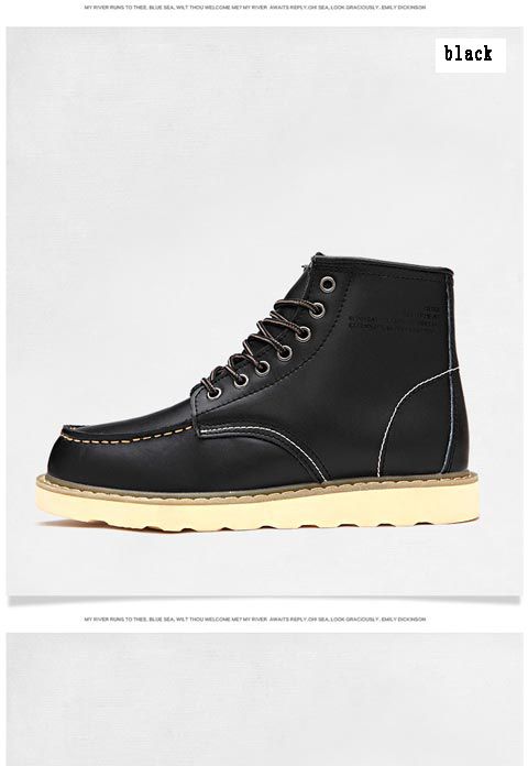Martin boots męskie wiosenne i jesienne brytyjskie styl amerykańskie retro krótkie buty, skórzane buty robocze, wysokie cholewki_voghion.com