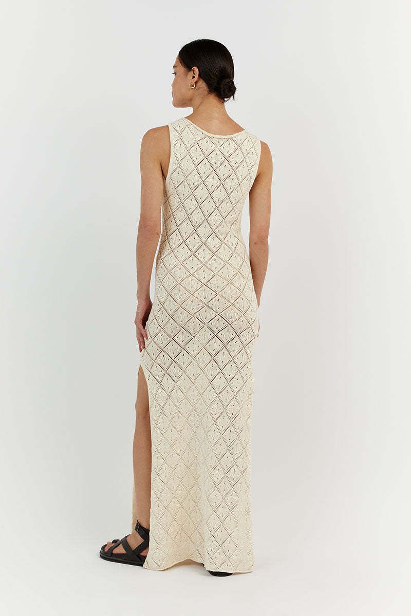 Women's Clothing beach vacation sexy long skirt knitted slit dress summer women_voghion.com
