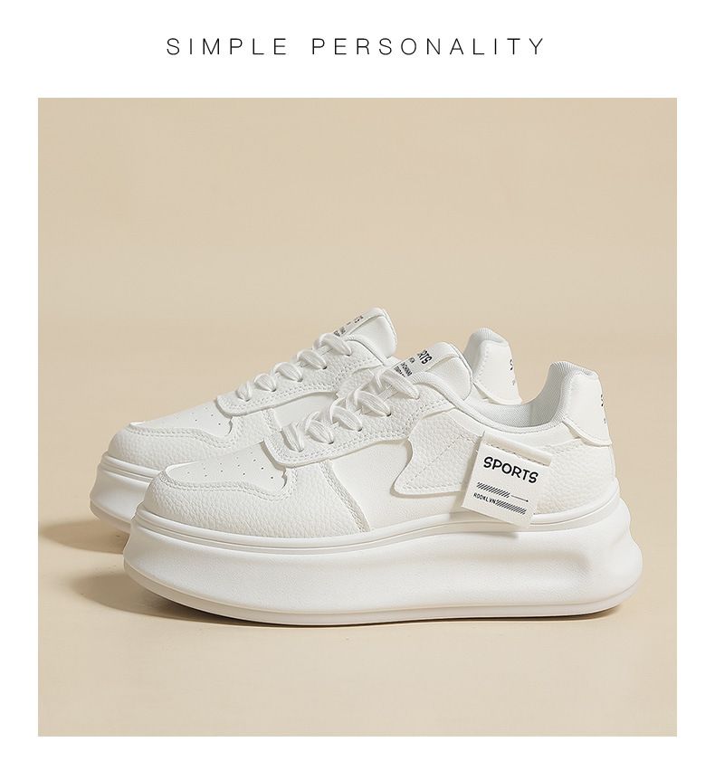 Versatile Little White per le donne 2024 Primavera Nuovo Tempo libero Street Shoot Student Board Single Edizione coreana Instagram_voghion.com