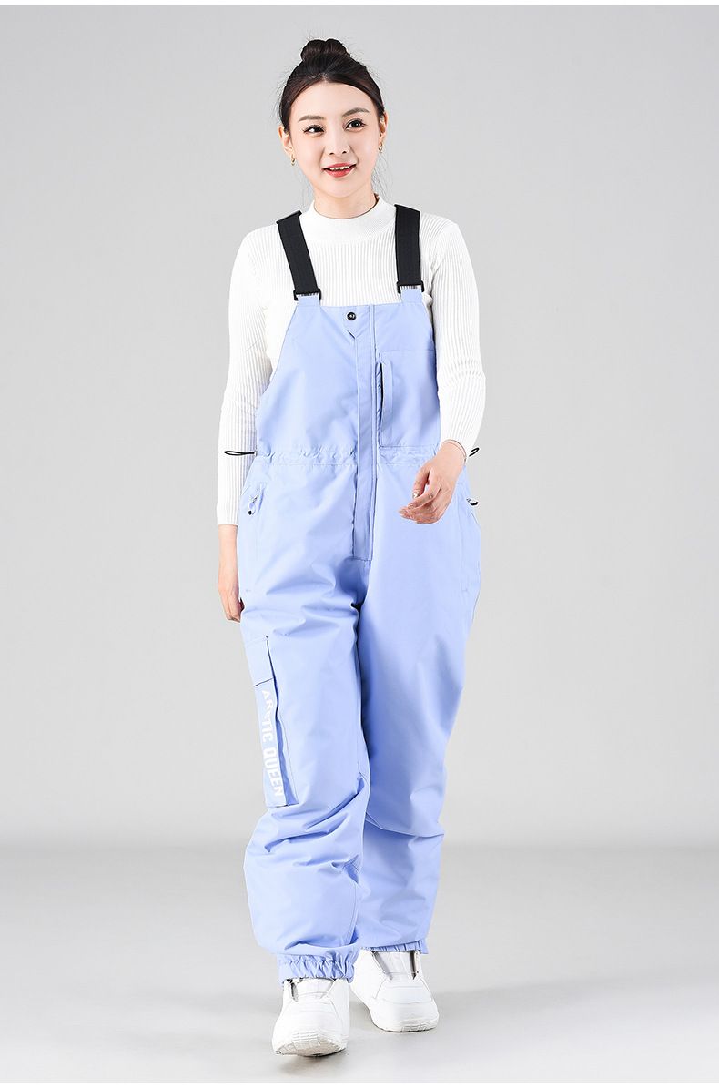 Pantaloni da sci unisex oversize invernali antivento da snowboard, termici, monopezzo_voghion.com