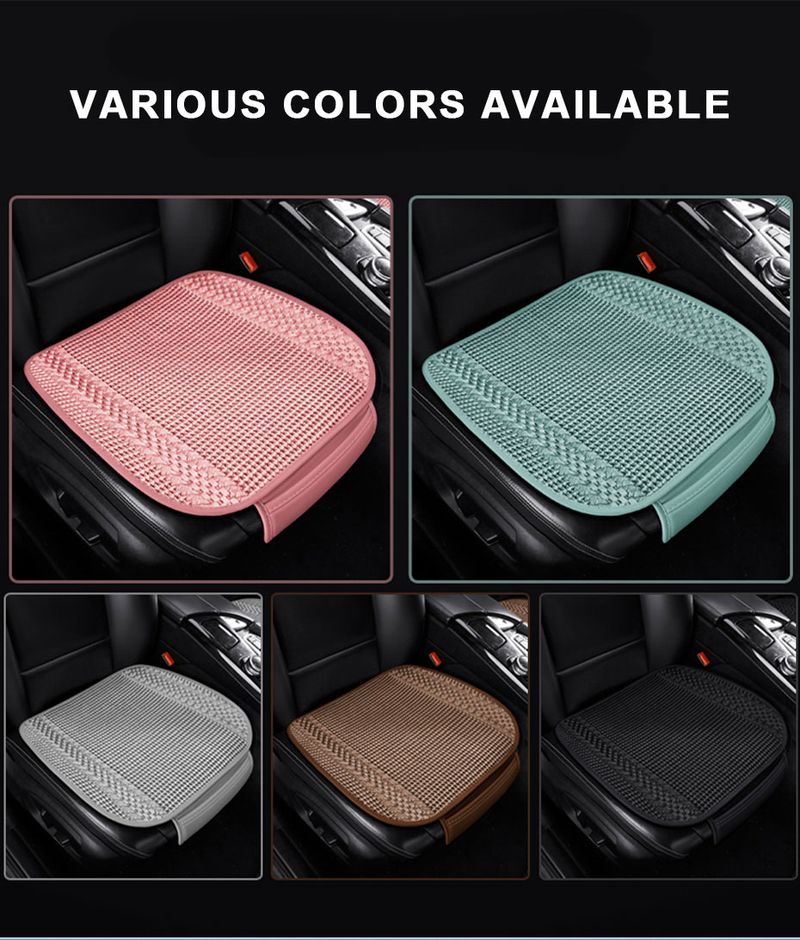 SEAMETAL Sommer-Autoabdeckung, atmungsaktive Eisseide, universelle Sitzkissenmatte für Vorder- und Rücksitze, Schutz für den Autoinnenraum_voghion.com