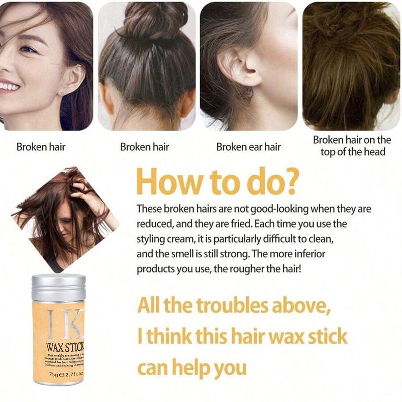 Pomata a lunga durata, cera per capelli lisciante e stick liscio per le sue parrucche_voghion.com