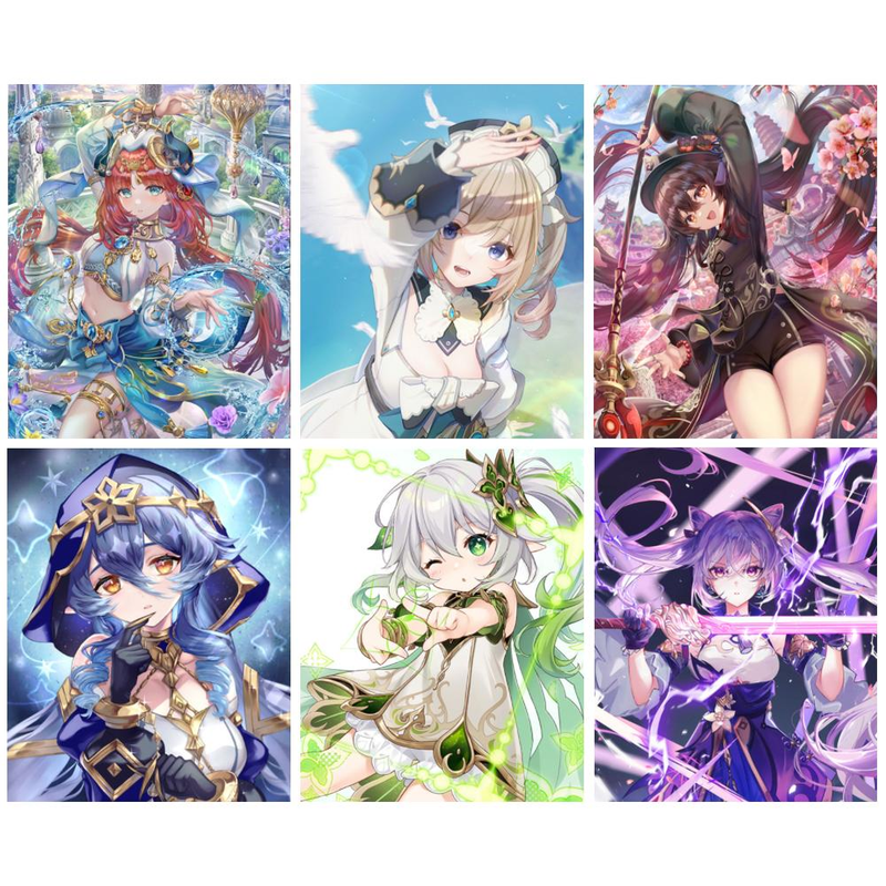 RUOPOTY Oil Paint By Numbers Handmade Decorative Paintings Beautiful Cartoon Game Characters Paint For Painting Wall Decor Personalized Gift_voghion.com