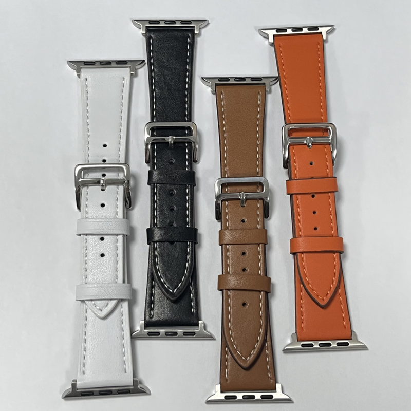 Selected Fashionable and Suitable iwatch Strap with Solid Color Printed Pattern Ultra Fiber Leather S9 Strap Accessories Decoration_voghion.com