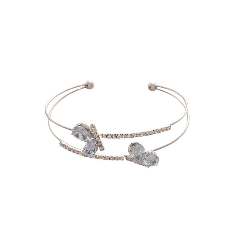 Zircon Ripple Flower Opening 2025 New Versatile Bracelet With Individualized Coldness And High End Feeling Handmade For_voghion.com