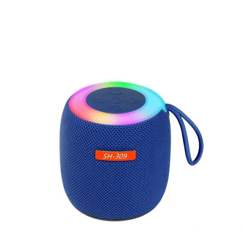 Nieuwe Sh-309 kleurrijke stoffen draadloze Bluetooth draagbare kaartinvoer mini-speaker voor buiten_voghion.com