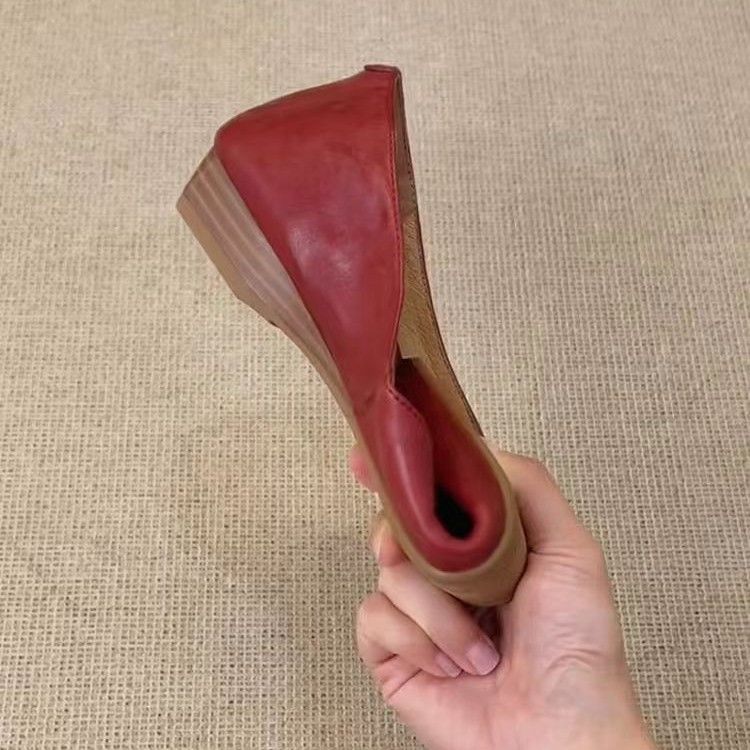 Sheepskin Version ~ Commuting Flat Women, Versatile Simple Slip-On Pointed Toe Shallow Mouth Professional Shoes For_voghion.com