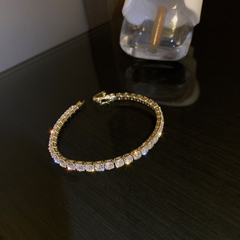 Korean Version Zircon Bracelet For Women, Ins Niche Design, Versatile Simple Minimalist Style Bracelet, Personalized_voghion.com