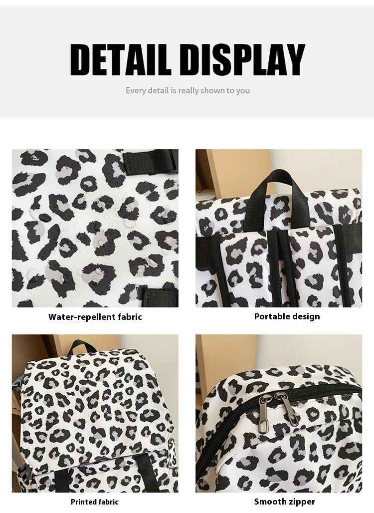 Fashionable large capacity high aesthetic value backpack with waterproof and versatile casual flip design, original_voghion.com