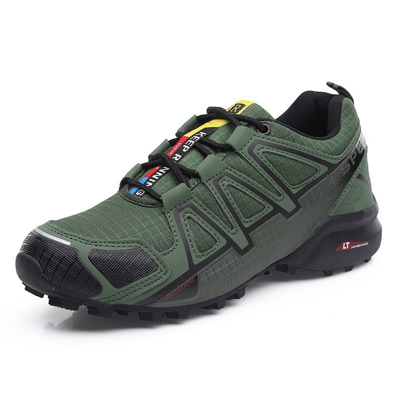 Zapatillas de running de malla transpirable para hombre, talla grande, antideslizantes, para deportes al aire libre y viajes, para cross country y uso informal._voghion.com