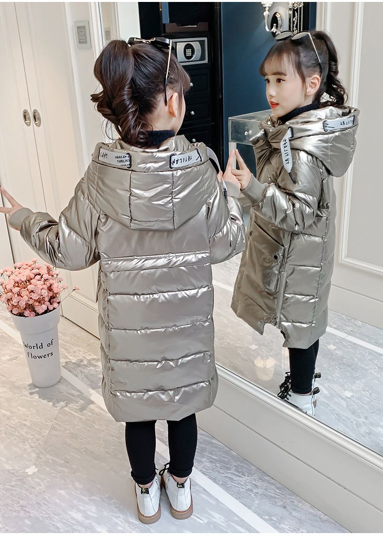 Giacca imbottita in cotone per ragazze e ragazzi, principessa, 2024, capospalla invernale di Capodanno, elegante, di taglia media e grande, per bambini_voghion.com