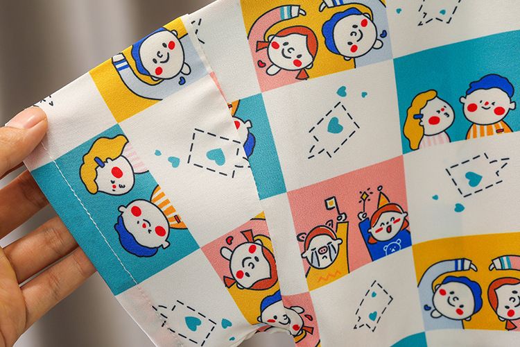 2024 Summer New Polo Neck Shirt Short sleeved Set, Boys' Casual Cowboy Shorts Two Piece Set_voghion.com