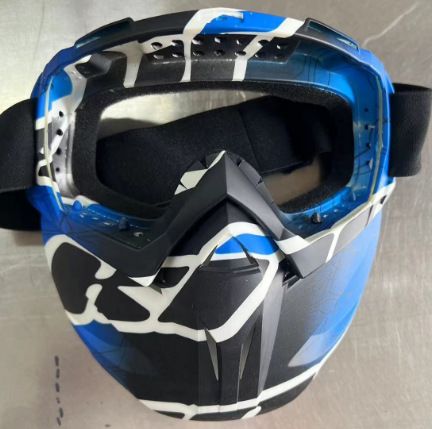 Harley Riding Water Transfer Pattern Halloween Skull Mask Detachable Windproof Sand Helmet_voghion.com