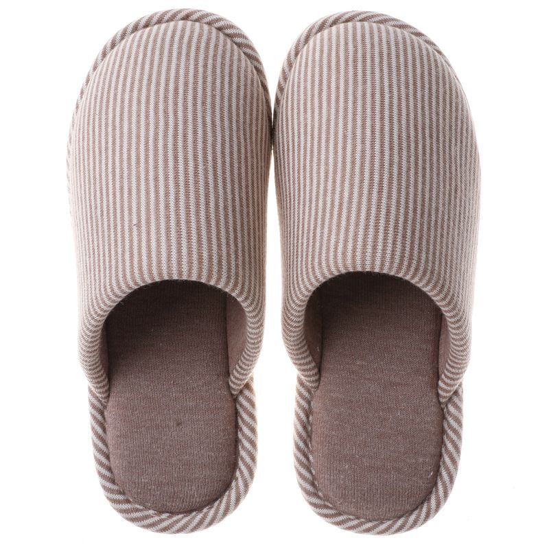 Scarpe da casa in stile giapponese, in cotone, per coppie, per stare al caldo in casa, con tacchi alti primaverili e autunnali, antiscivolo in EVA_voghion.com