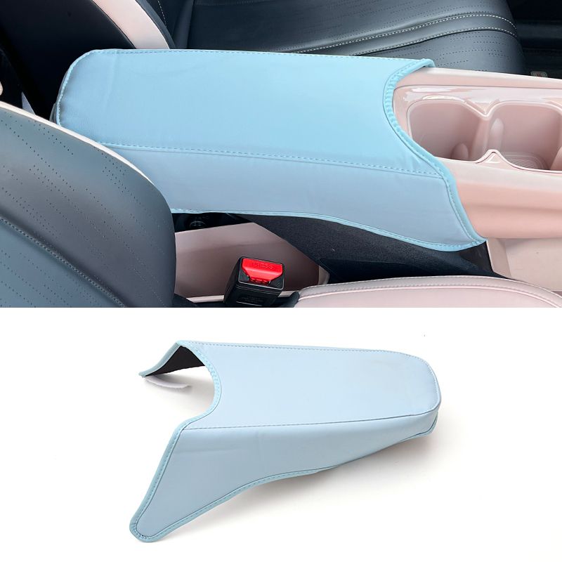 For BYD Dolphin Surf M9 1Pcs Car Center Console Armrest Cover Anti-Scratch Leather Pad Seat Gap Storage Box Car Anti-dirty Pad_voghion.com