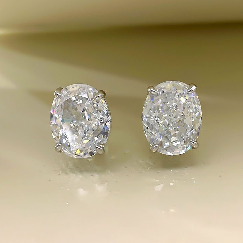 Damessieraden S925 Sterling Zilveren Oorbellen Verguld Zirkonia Optionele Kleur Damesoorbellen Licht Luxe En Veelzijdig Niche Design Oorbellen_voghion.com