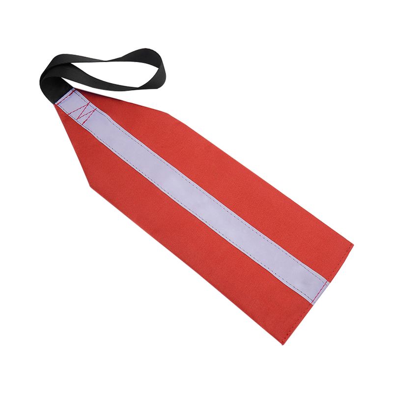 Kajak-Reise-Schleppflagge, rote Flagge mit reflektierendem Streifen, Sicherheits-Reiseflagge_voghion.com
