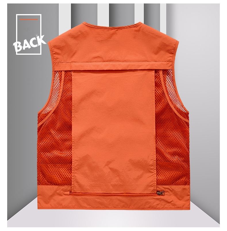 FGKKS Outdoor Leisure Vest For Men, New Breathable Outdoor Sports Coat With Multiple Pockets, High Quality Design, Leisure Vest For Men_voghion.com
