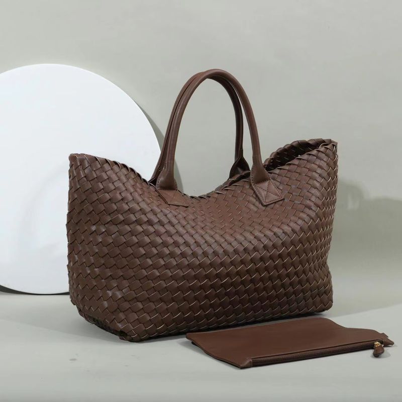 Handbag Trend Hand Woven Vegetable Blue Son Large Capacity Carry-on Bag Woman_voghion.com