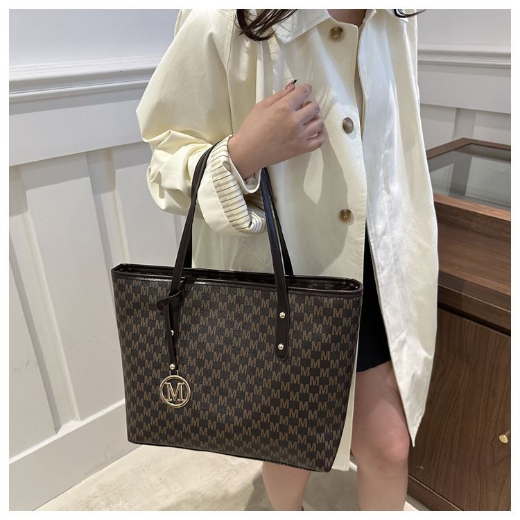 Borsa da ascellare grande da donna Do&thin - Borsa a tracolla alla moda per lavoro e uso quotidiano, morbida pelle PU con doppi spallacci_voghion.com