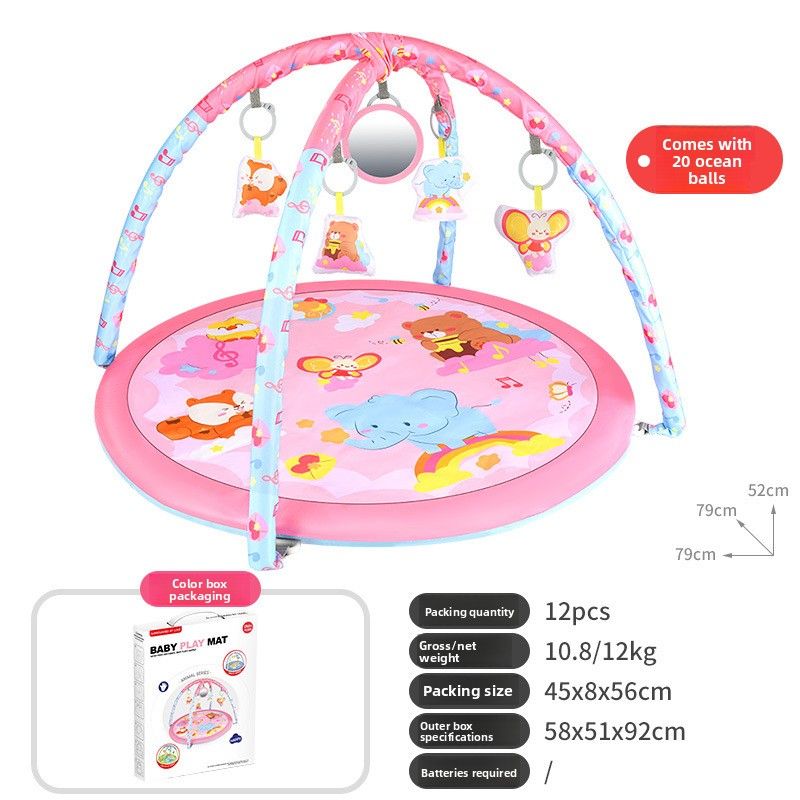 Baby Fence Fitness Rack Toys 0-1 Years Old Newborn Baby Ocean Ball Climbing Mat Floor Mat_voghion.com