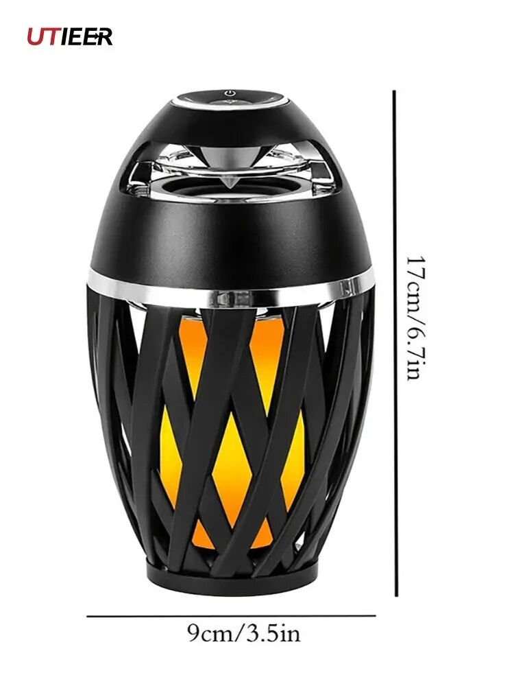 Household Portable Led Holiday Audio Outdoor Torch Flame Light Bluetooth Speaker_voghion.com