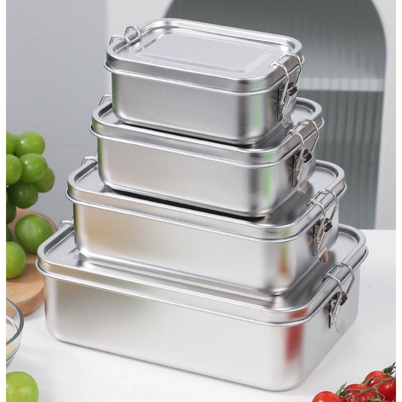 Contenitore per alimenti per esterni in acciaio inox 304 per bambini, bento sigillato, per studenti, contenitore per picnic_voghion.com