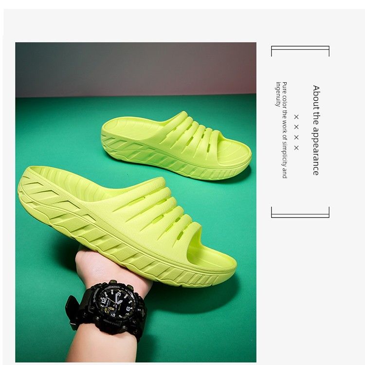 2023 Waterproonti-Skid Shock Absorption Pure Color Couple Slippers_voghion.com