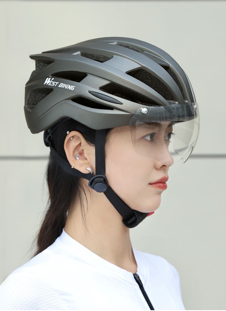 West Rider Integrierte Sicherheitskappe mit Rücklichtbrille_voghion.com