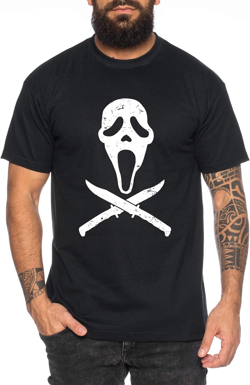 Tričko Herren Halloween Michael Horror Muž Pennywise Myers Jason Voorhees Nightmare Farbe Schwarz_voghion.com