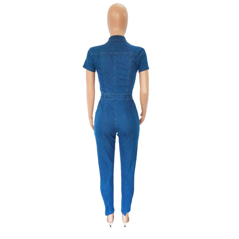 Women's fashion sexy fashion denim romper_voghion.com