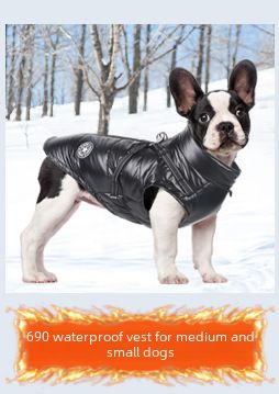 New dog clothes autumn and winter reflective waterproof puppy clothes thickened dog four-legged pet cotton-padded jacket wholesale_voghion.com