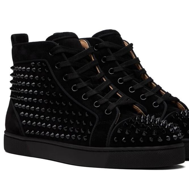 TerraStride 2025 Neue Herren-Casual-Sneaker mit Nieten, hohe Schnürschuhe, weiß, Unisex_voghion.com