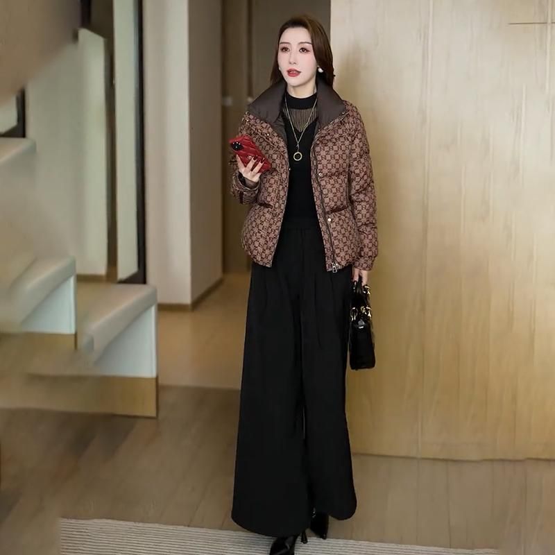 Daunenjacke für Damen im Kurzstil, neue Winterkollektion, kleine Statur, dicke und warme Baumwollmanteljacke, Außenjacke_voghion.com