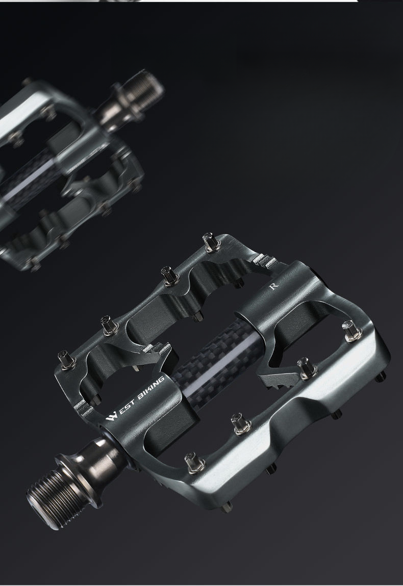 Xiqizhe Bicycle Aluminum Alloy 3 Bearing Mountain Road Bike Pedal Carbon Fiber Shaft Sleeve_voghion.com