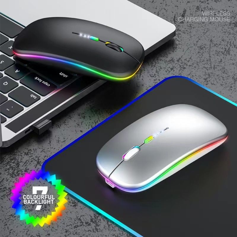 Digitex Digitex all'ingrosso Indicatore del livello della batteria aggiornato Mouse per computer da ufficio luminoso silenzioso a doppia modalità con ricarica Bluetooth wireless_voghion.com