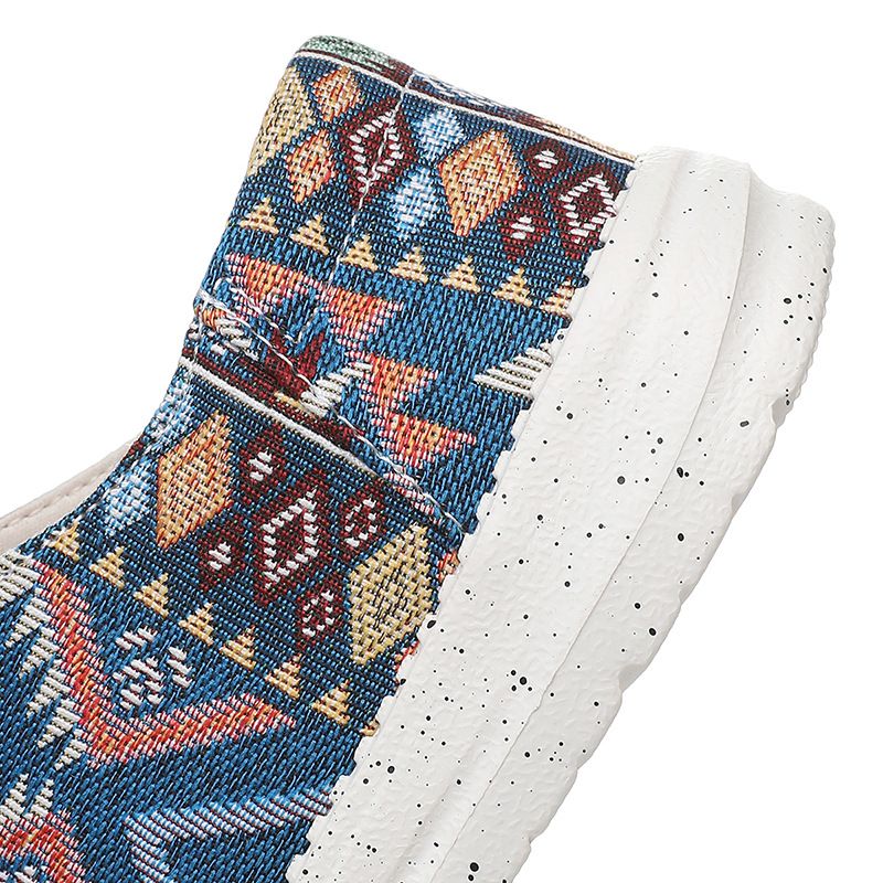Bohemian style couple canvas casual lightweight loafers, men's and women's cloth shoes, Canvas Loafers_voghion.com