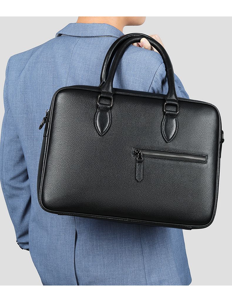 Herren-Aktentasche aus echtem Leder für den Business-Bereich – 15-Zoll-Laptoptasche aus hochwertigem Narbenleder, professionelle Büro-Arbeitstasche für Pendler_voghion.com
