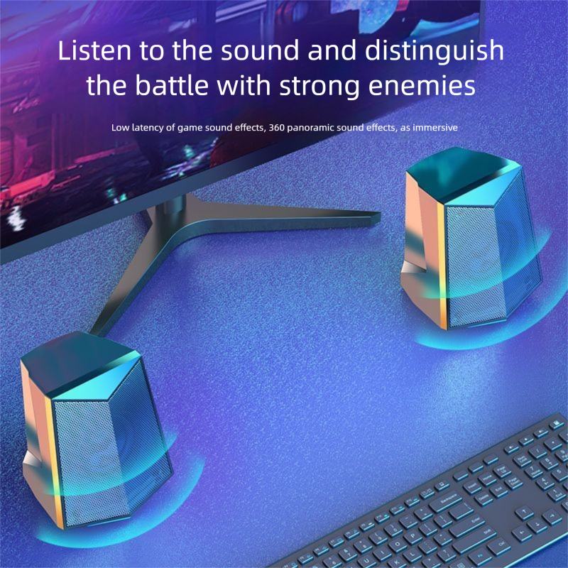Desktop Computer Super Bass Dormitory Home USB Wired Small Mini Multimedia Speaker_voghion.com