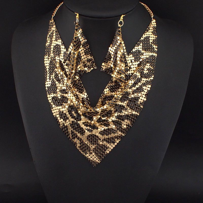 Simple Style Commute Solid Color Alloy Plating Gold Plated Women's Jewelry Set_voghion.com