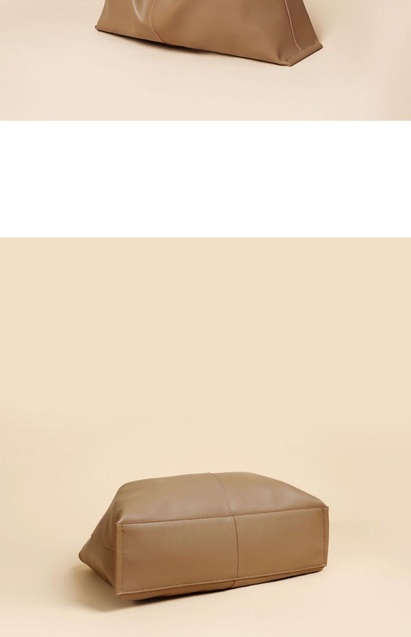 Semplice borsa a tracolla in pelle bovina 2024 nuova borsa morbida sottobraccio, borsa grande in pelle da donna_voghion.com