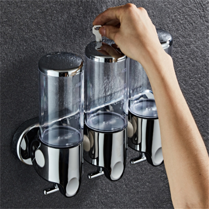 Bathroom Foam Soap Dispenser Hand Sanitizer Holder Wall Mount Soap Shampoo Head Shower Liquid Dispenser For Bathroom Accessories_voghion.com